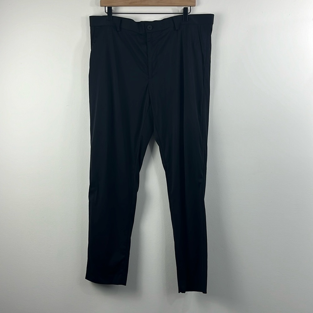 Murano Alex Fit Golf Performance Black Nylon Spandex Pants Mens Size 38x30